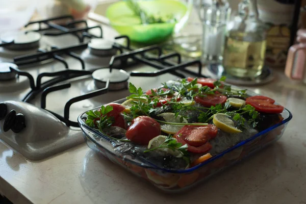 Ernährung Mit Frischem Gemüsesalat — Stockfoto