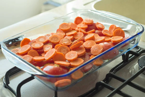 Frisches Gemüse Und Käse — Stockfoto