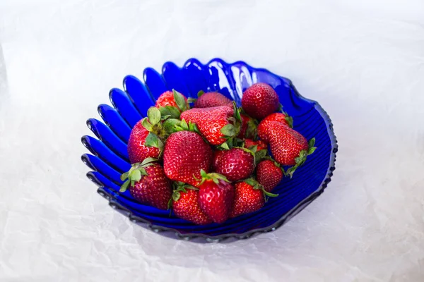 Fresas Frescas Tazón — Foto de Stock