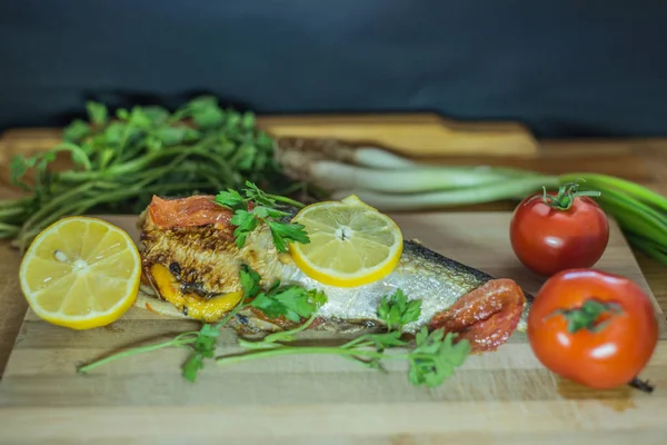 Comida Para Peces Horno — Foto de Stock