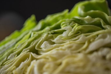  parçalayıcı üzerinde yeşil lahana kesim