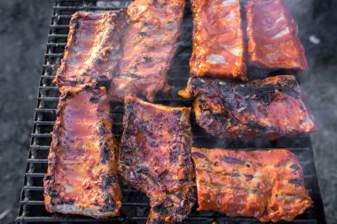  ızgara da kırmızı et