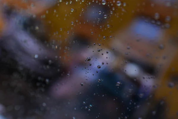 Vista Através Chuveiro Chuva — Fotografia de Stock