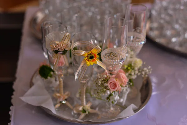 Glasses Ornate Event — Stock Photo, Image