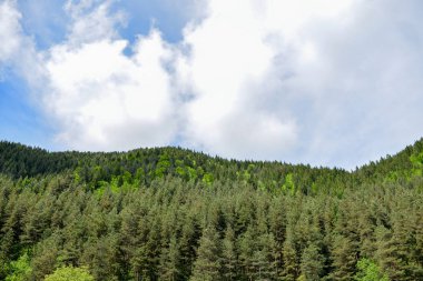  dağ manzarası ve gökyüzü arka plan