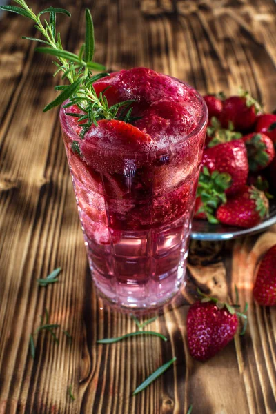 Strawberry Drink Glass — Stock Photo, Image
