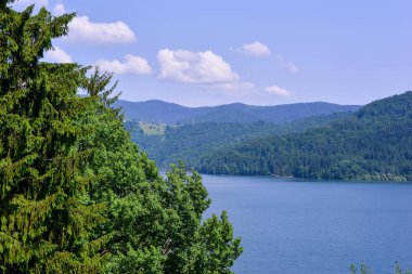  dağ gölü manzara ve gökyüzü