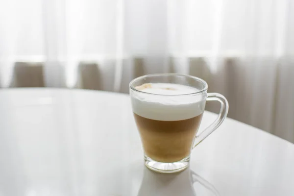 Cappuccino Dalam Gelas — Stok Foto