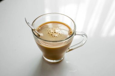 kahve ile cam fincan