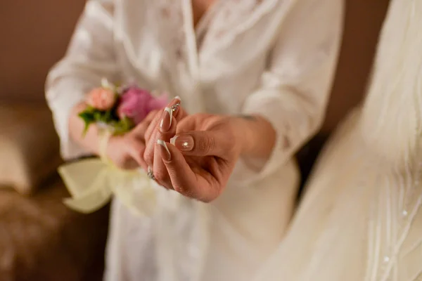 Цветочный Браслет Невесты — стоковое фото