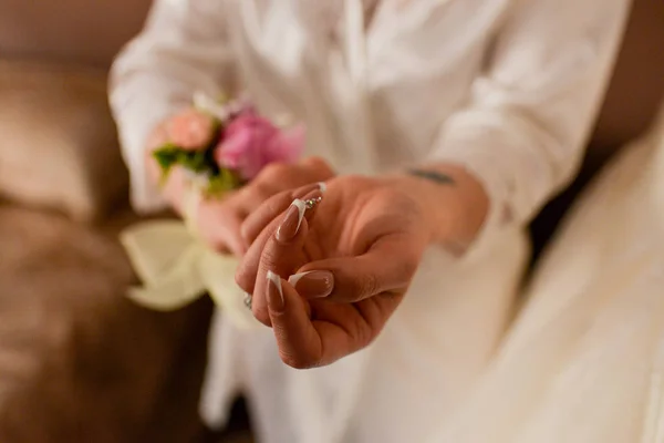 花嫁のための花のブレスレット — ストック写真