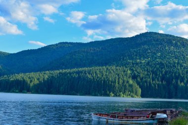 dağ manzarası ve göl