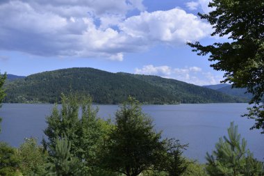 Göllü dağ manzarası