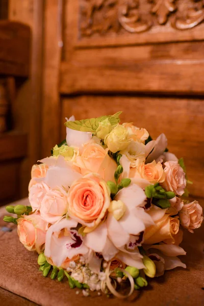 Bouquet Rose Sposa — Foto Stock