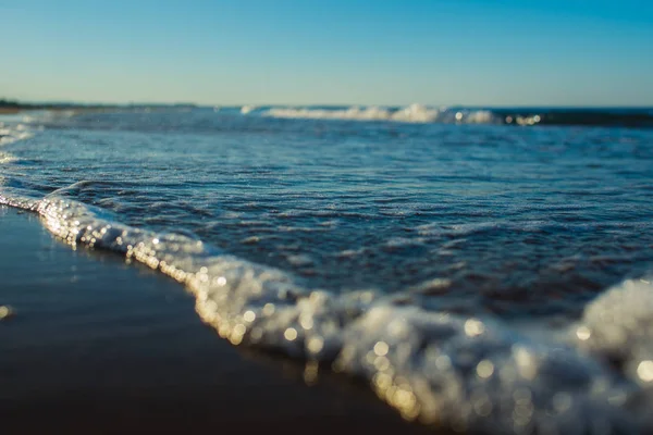 Panorama Com Mar Céu Horizonte — Fotografia de Stock