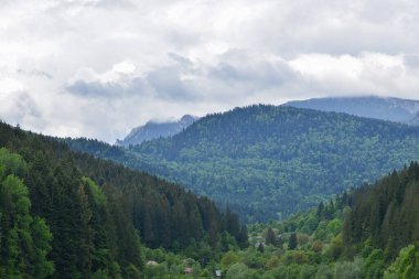 Bulutlu dağ manzarası
