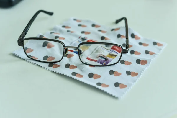 Óculos Mesa — Fotografia de Stock