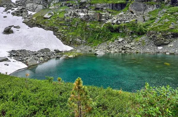 Uno Los Siete Lagos Karakol Montaña Más Limpios Pie Del —  Fotos de Stock