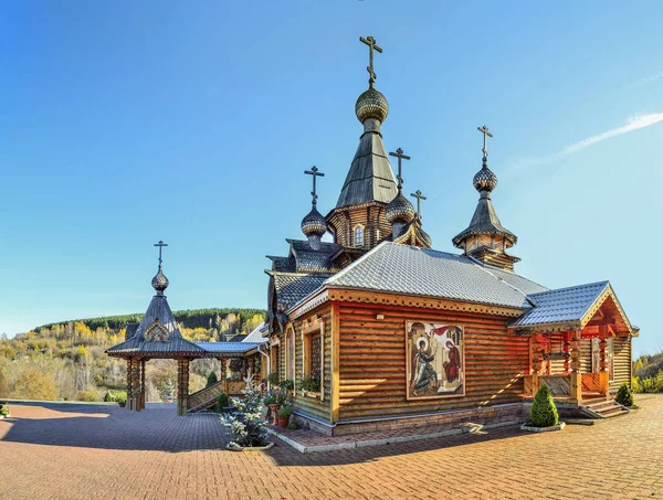 Novokoeznetsk Rusland Oktober 2018 Christian Tempel Van Heilige Martelaar Jan — Stockfoto