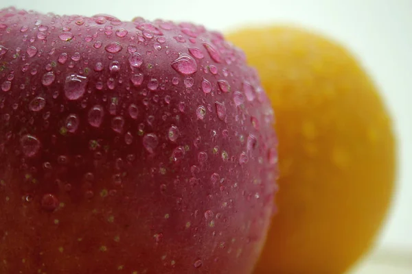 Čerstvé Pomeranče Jablka — Stock fotografie