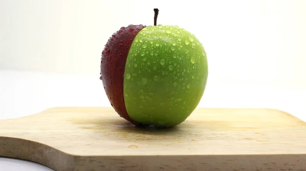 Pomme Verte Rouge Fraîche — Photo