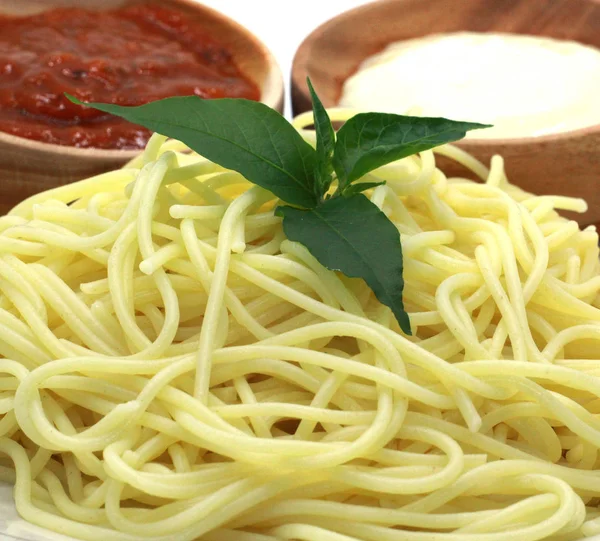 Traditionelle Spaghetti Pasta Fotoshooting — Stockfoto