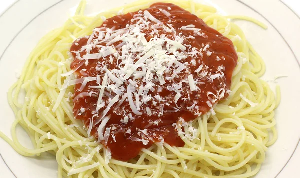 Tradiční Špagety Těstoviny Photoshoot — Stock fotografie