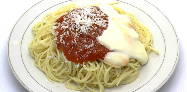 Tradicional Espaguete Pasta Photoshoot — Fotografia de Stock