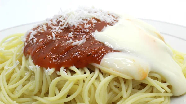 Traditional Spaghetti Pasta Photoshoot — Stock Photo, Image