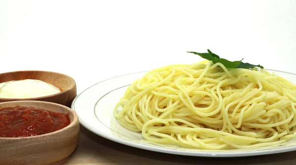 Tradycyjne Spaghetti Makarony Photoshoot — Zdjęcie stockowe