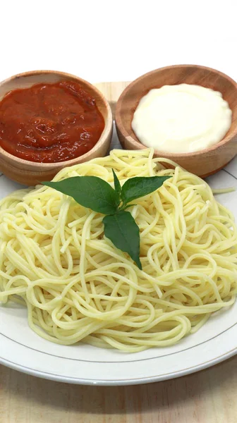 Hagyományos Spagetti Tészta Photoshoot — Stock Fotó