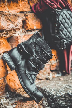 Siyah deri ayakkabı, Bayan Ayakkabı ve çanta