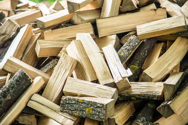 Firewood Chopped Background Texture — Stock Photo, Image