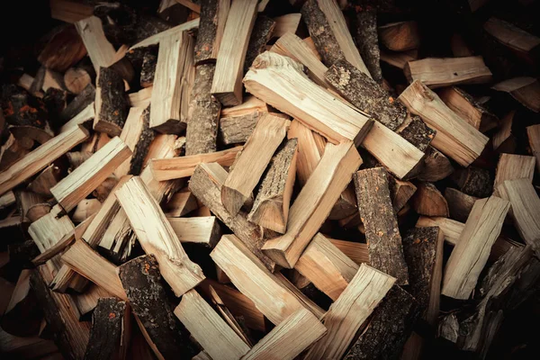 Firewood Chopped Background Texture — Stock Photo, Image