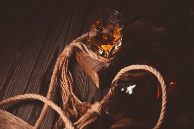 Bourbon viski viski Vintage Fotoğraf
