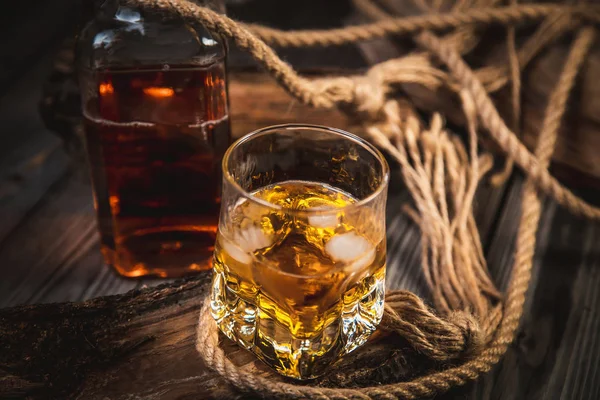 Jahrgangsfoto Von Bourbon Whiskey — Stockfoto