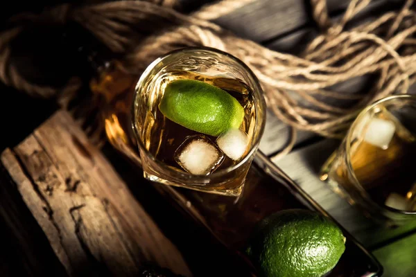 Delizioso Alcol Elite Whisky Rum Tequila Bourbon — Foto Stock
