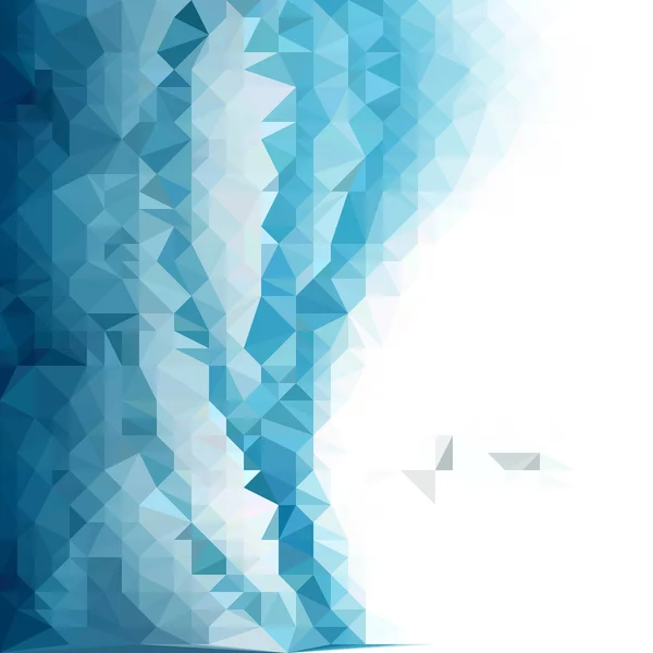 横幅的蓝色纹理背景三角剖分 — 图库矢量图片