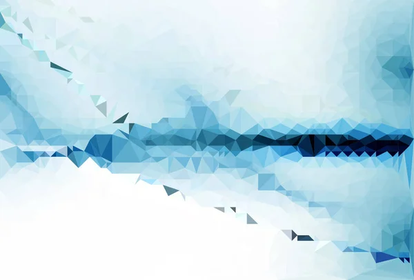 Modèle Texture Blanc Bleu Triangulation Fond Frais — Image vectorielle