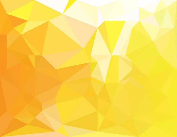 Gelbe Feuer Hintergrund Triangulation Abstraktion — Stockvektor