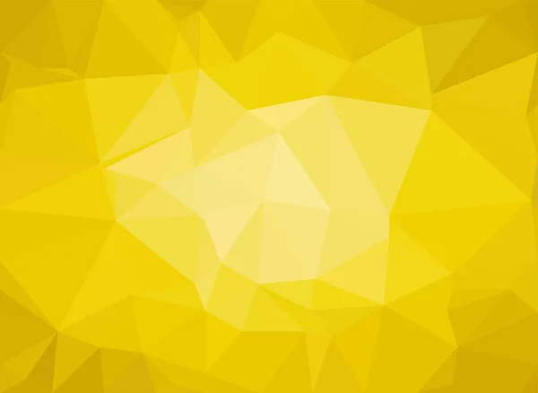 Yellow Sun Background Triangulation Abstraction — Stock Vector