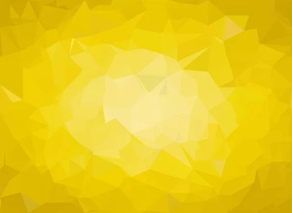 Jaune Soleil Fond Triangulation Abstraction — Image vectorielle