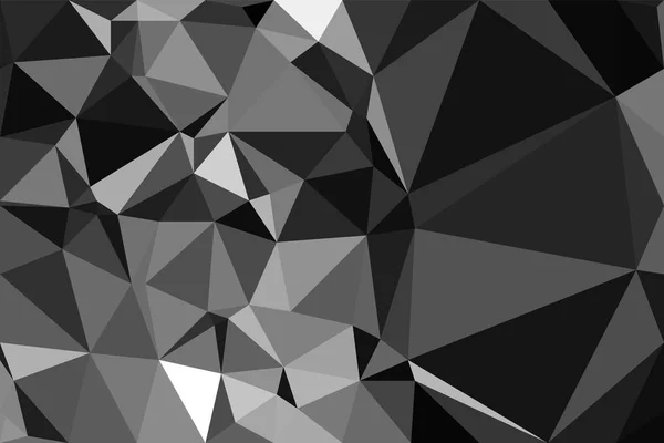 Schwarze Textur Hintergrund Triangulation Kühler Hintergrund — Stockvektor