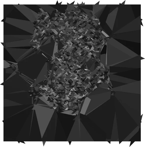 Черный Триангуляция Прохладный Фон Печати Заготовок — стоковый вектор