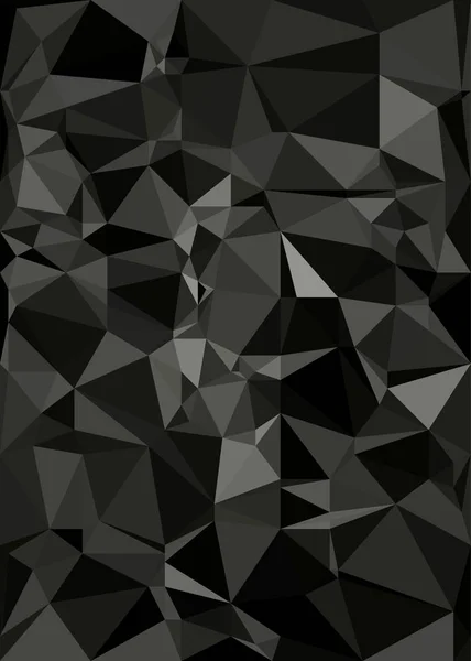 Triangulation Noire Fond Frais Pour Impression Les Blancs — Image vectorielle