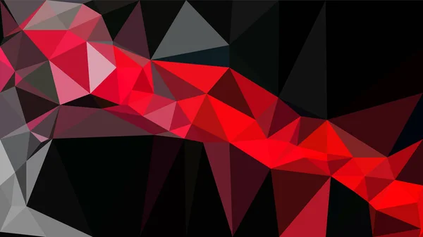 Красная Линия Черном Фоне Крутой Триангуляции Пустой Баннера — стоковый вектор