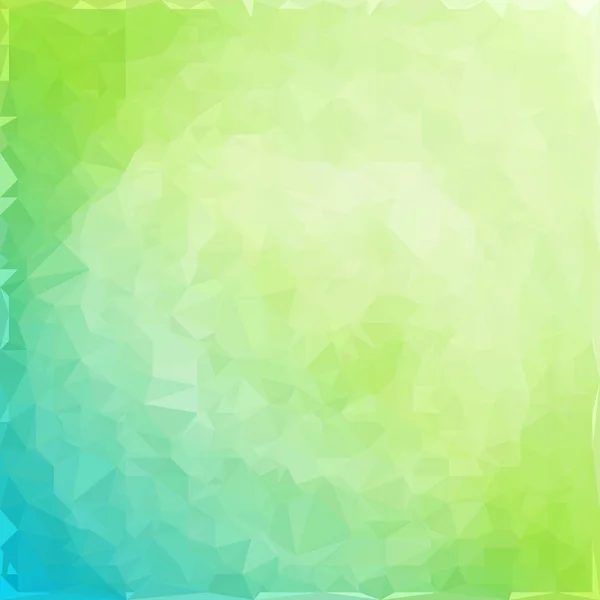 青い背景が緑色三角パターンでは Web サイトのテクスチャの抽象化 — ストックベクタ