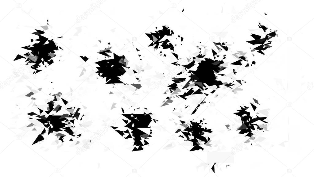 broken glass, black cool background for website and print