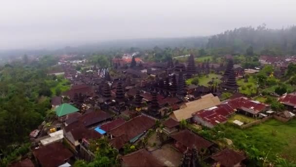 Vidéo aérienne et drone de Besakih Temple sur l "île de Bali — Video