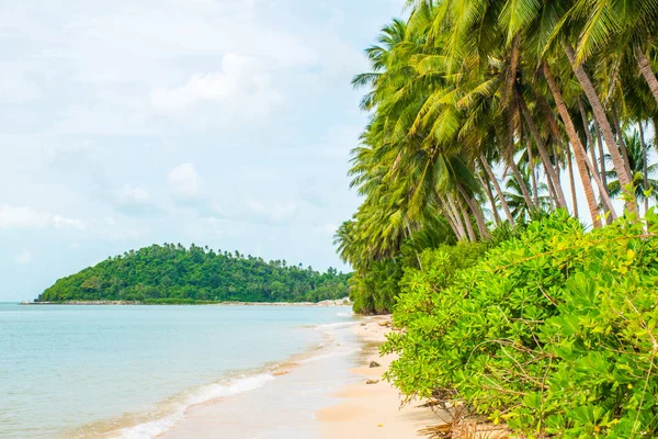 Tropical beach Lipa Noi with palms, Koh Samui Island, Thailand — Stock Photo, Image